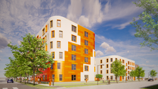 Evergreen’s Encuentro Square Groundbreaking was featured on WBBM Radio. 