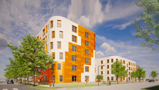 Evergreen’s Encuentro Square Groundbreaking was featured on WBBM Radio.